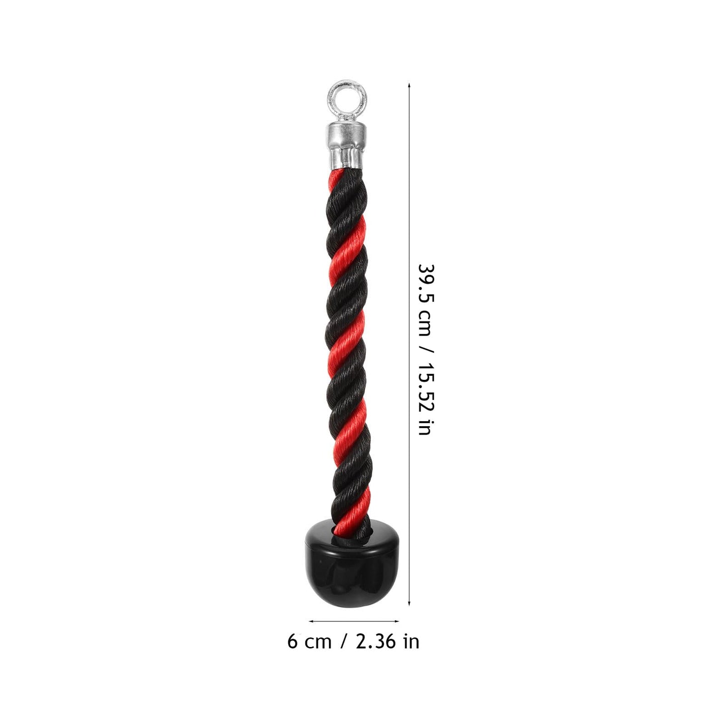 BESPORTBLE Single Grip Tricep Rope Pull Down - Heavy Duty Bicep Kit Exercise Attachment Easy to Grip & Non Slip Cable Attachment for Home Gym Pulley Workout Tricep Push Down Rope 1Pc
