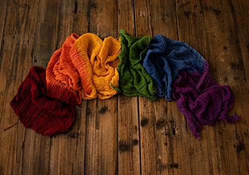 Set Coberllus Newborn Baby Photography Props Boys Girls Seven-Color Rainbow Wrap Blanket Swaddle Photo Props Posing