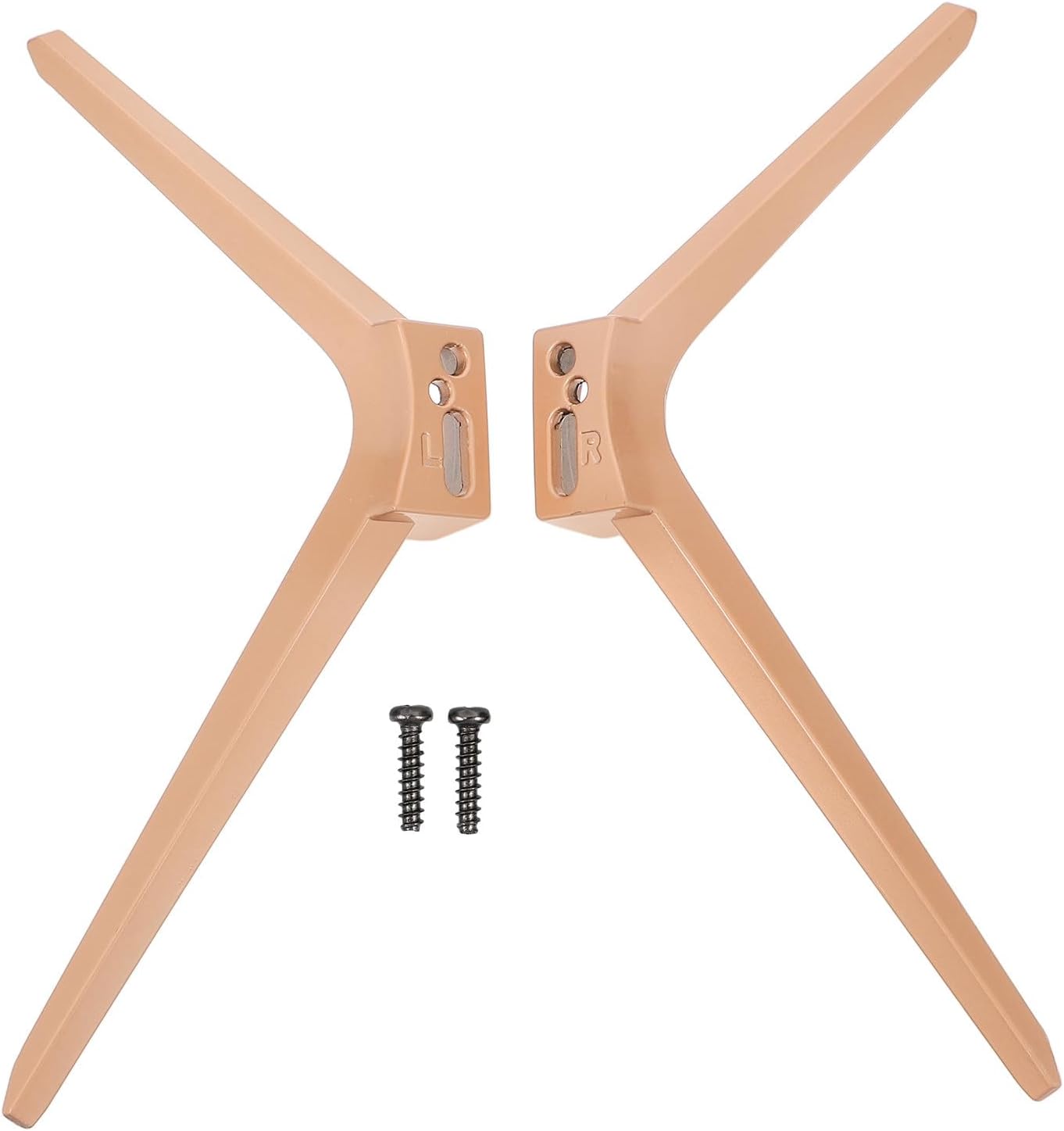 Cabilock 1pair Tv Stand Base Replacement Sturdy Tv Brackets for Home to Install Desktop Mount Legs for Led Screens Dual