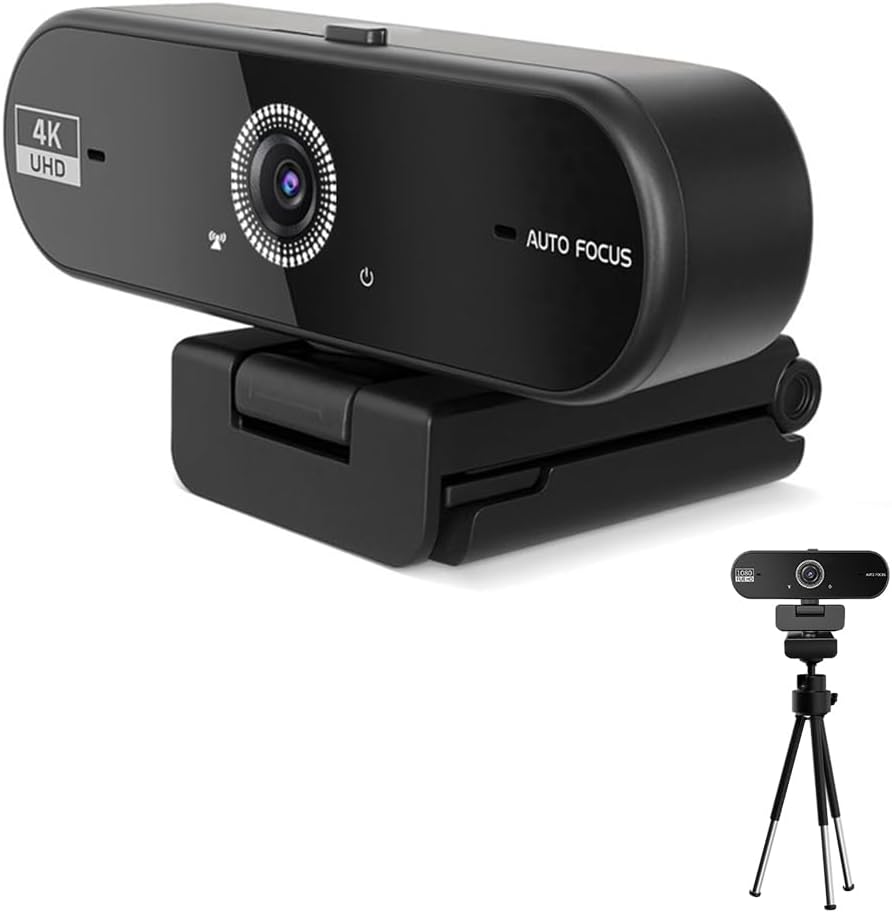 Generic 4K Hprosper Webcam with Microphone for PC, Wide Angle Computer Camera USB Streaming Webcam, Plug & Play