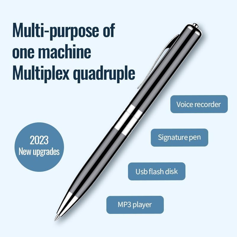 eLinkSmart 2X 64GB 7200Hrs MP3 Upgraded Voice Recorder Pen with Battery Life Built-in Chip Storage Voice Activated