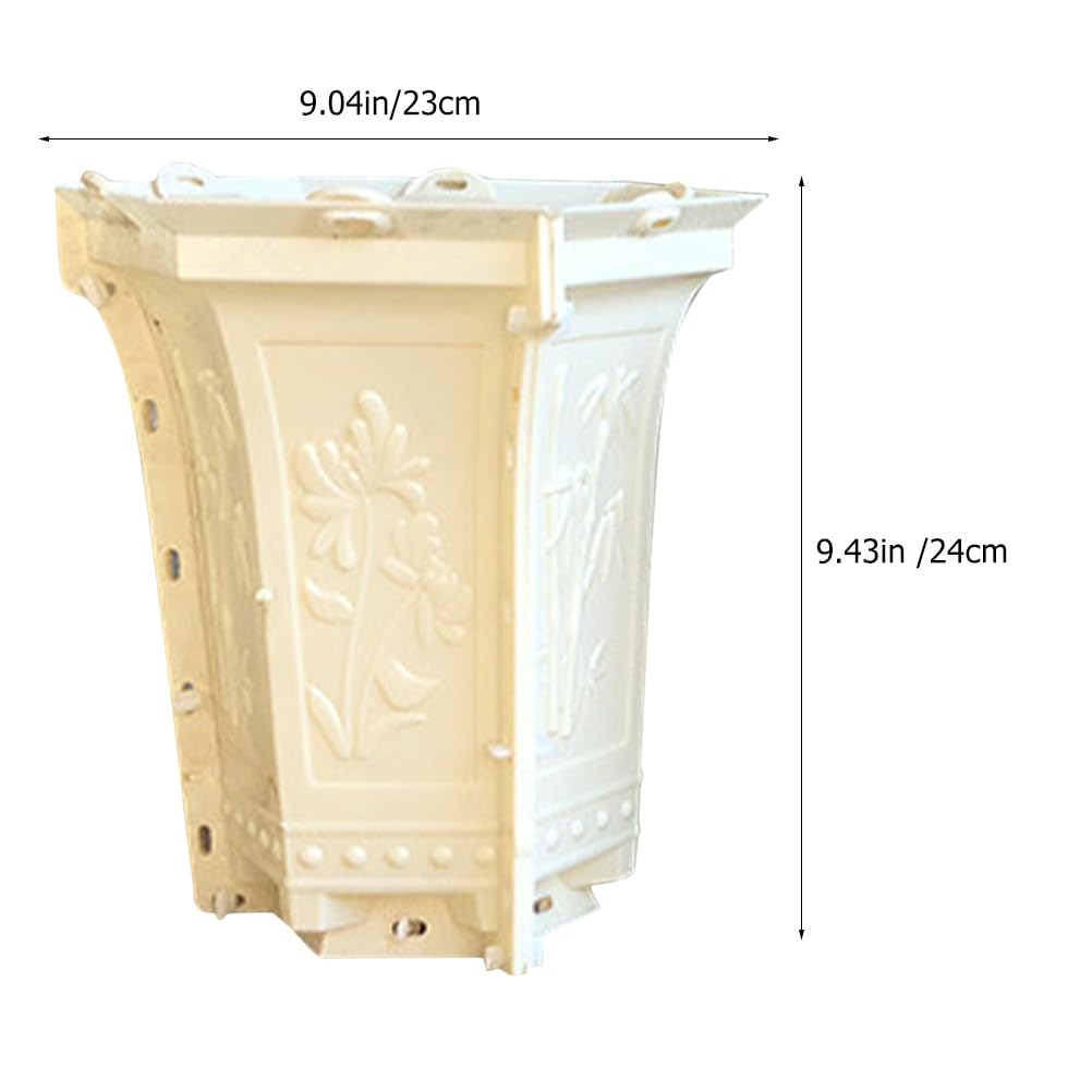 GANAZONO epoxy Resin Concrete molds Home Decor DIY Flower Pot Shape molds Hexagonal Flower Pot Making Mold Craft epoxy Planter DIY Craft Mold Desktop Plastic Supplies