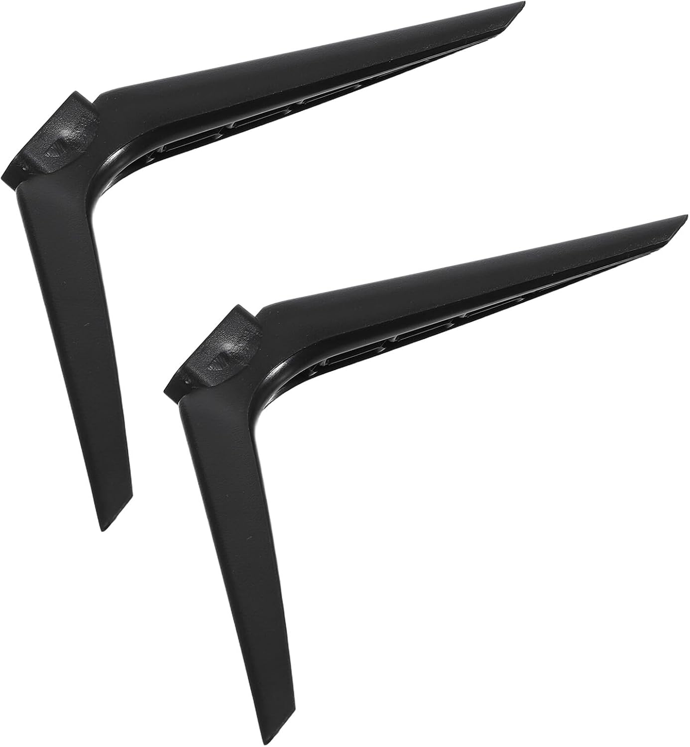 DOITOOL 15mm Heavy Duty No-Drill Television Stand Bracket with Dual-Hole Plastic Feet, Portable Monitor and Tv Support