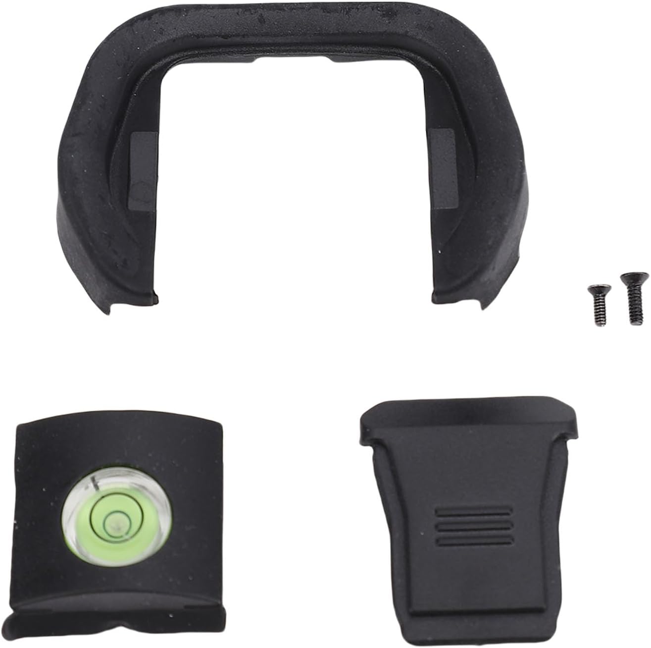 R5 R6 Yunseity Camera Eye Cup Viewfinder, Hot Shoe Cap Level Kit fit for with Bubble Spirit Level, Silicone Material