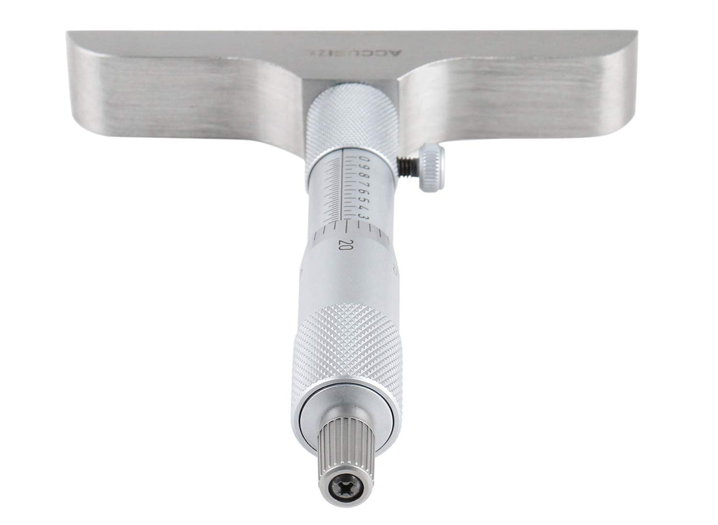 Accusize Industrial Tools 0-6'' by 4'' Base Depth Micrometer, 0.001'' Resolution, 6 Rods, 2025-4201