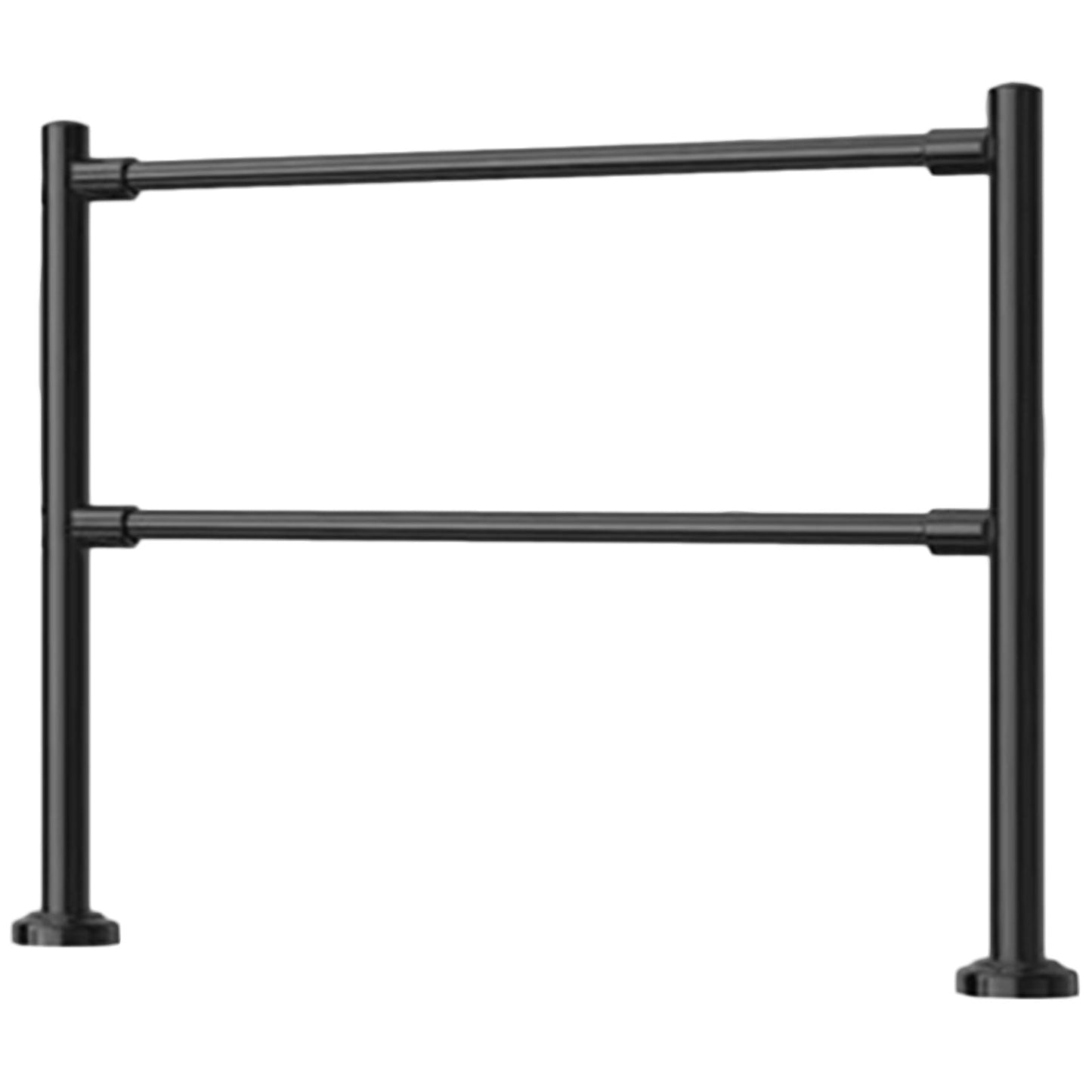 POLGDW Automatic Closing Metal Safety Gate - One-Way Swing Gate for Supermarket Cashier Counter, Warehouse & Mall - Black, 100x100cm x 6.3cm - Secure Entrance Solution