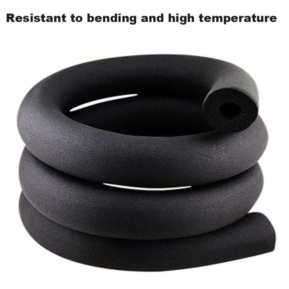 Pipe Insulation Foam Tube 1 inch,Foam Tubing1 for Pipeline,Guitar Rack , Utensils,and Roof Rack, etc (1" ID X 1-23/32"OD-6Ft)