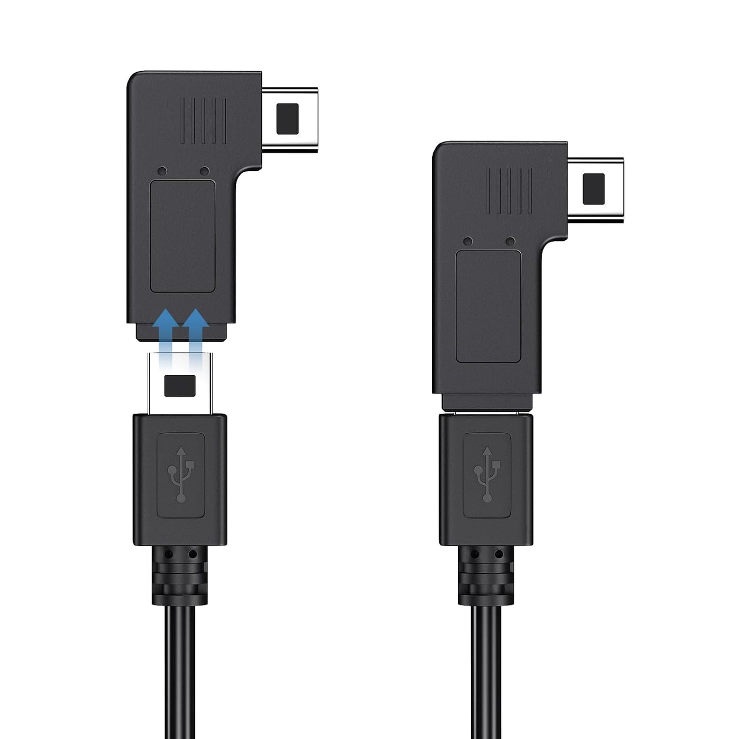R2-4K, 11.5 V1 Dash Cam Power Cord Mini USB for Rove ft Cable for Rexing Camera, with USB C Adapter