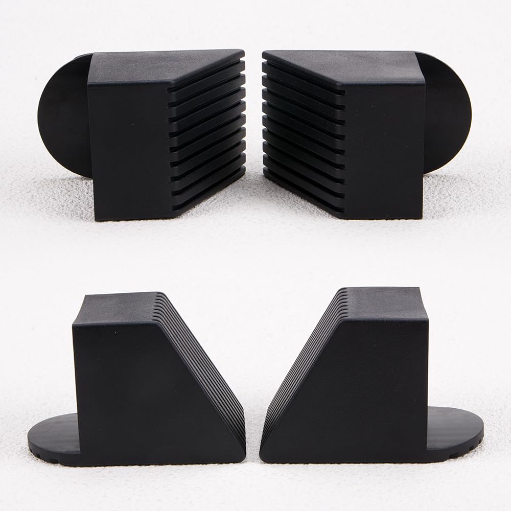 Comidox 4Pcs Premium Plastic Fitness Equipment End Caps Slip-Resistant Square Tube Sleeve Replacement Caps for Gym Equipment Office Furniture Storage Racks Protection