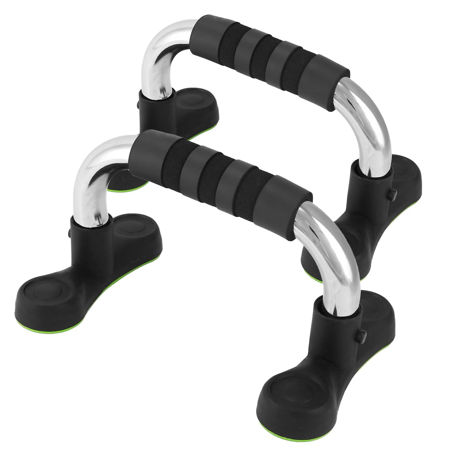 QWORK Steel Push Up Handles for Floor, Portable Push Up Stands with Non-Slip Grip, Angled Incline