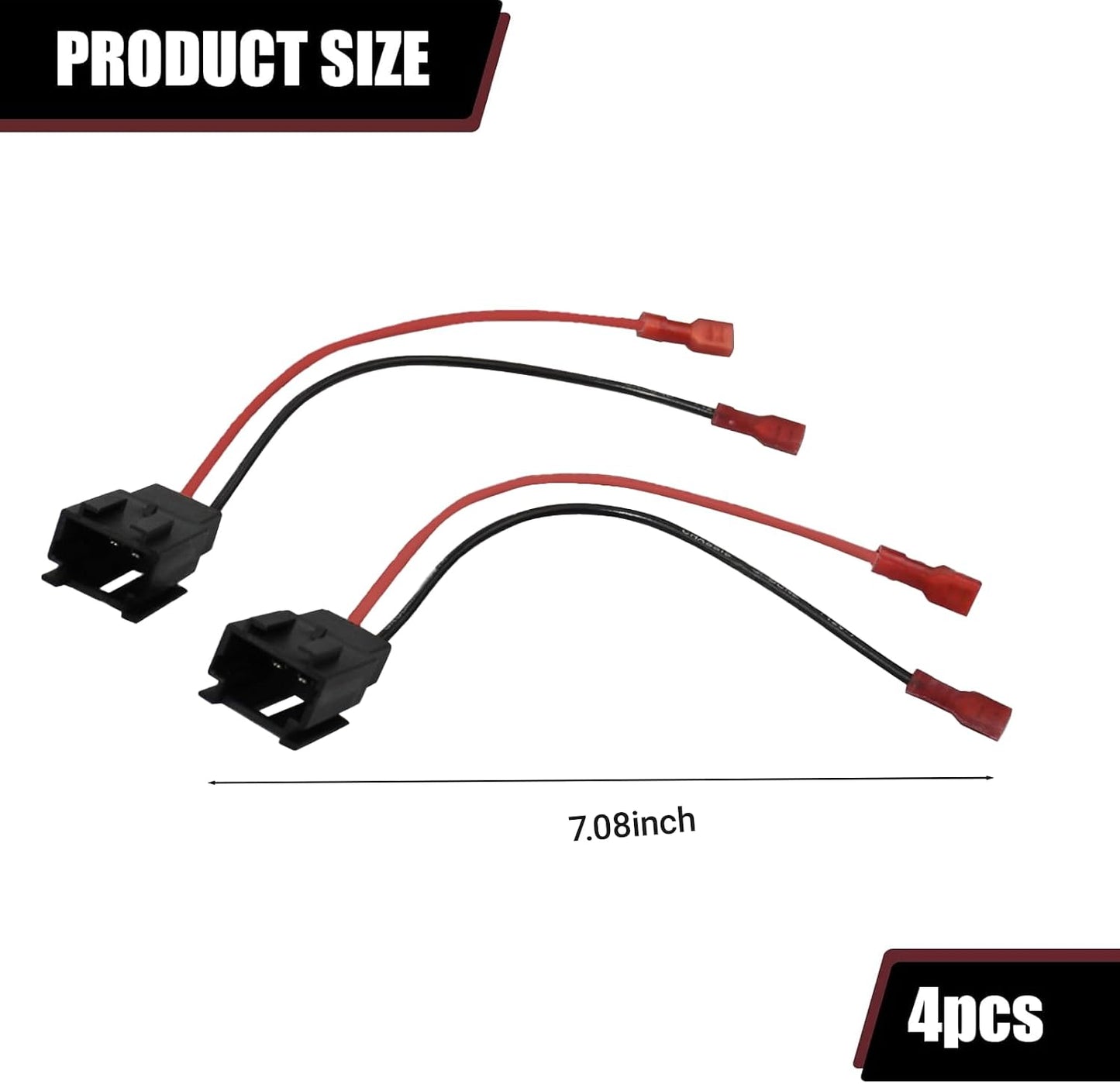 YYTQP 4 PC2-821 C2 1999-2015 PCS Door Speaker Wiring Harness, Audio Speaker Wire Cable Compatible with Peugeot Citroen