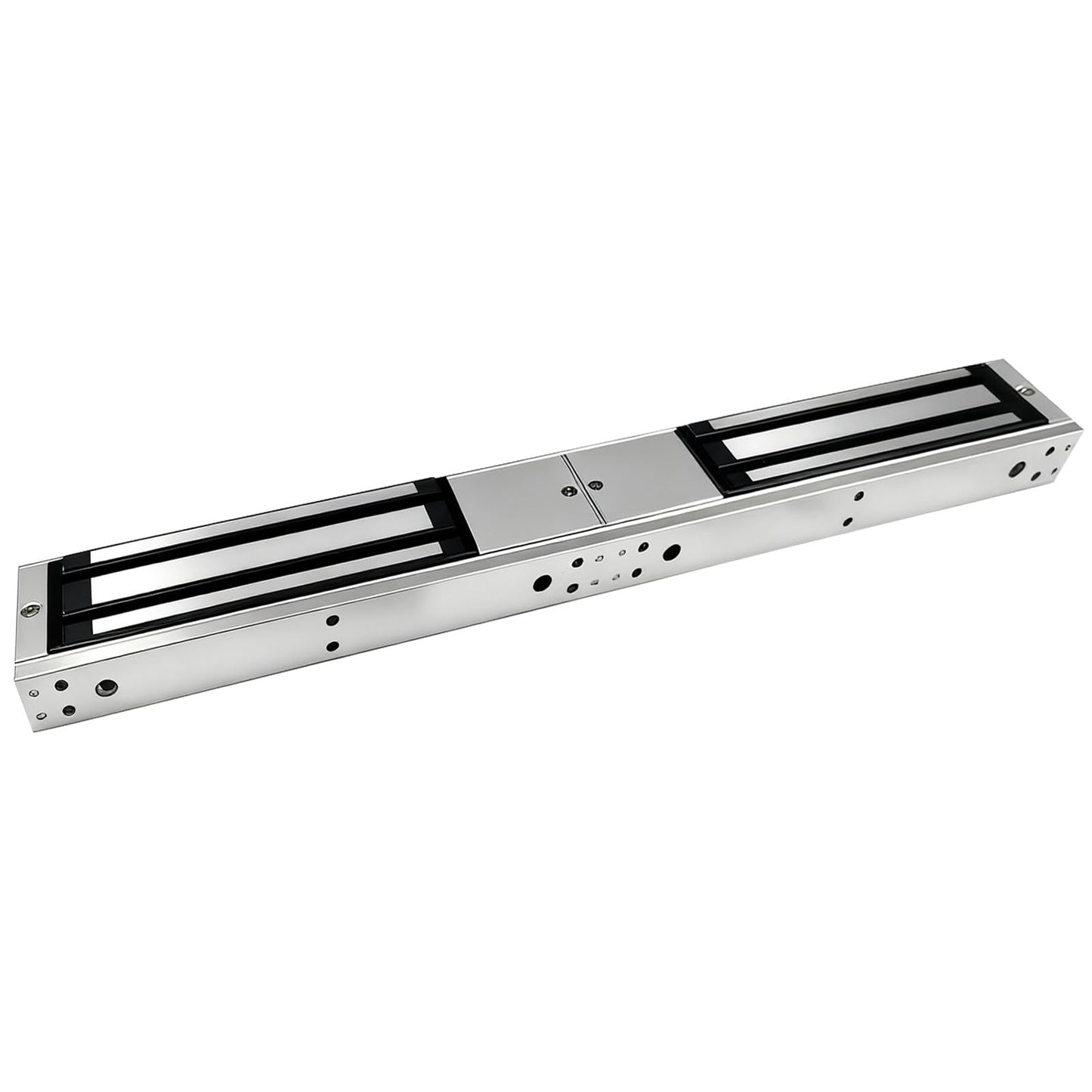 Double Door Electromagnetic Lock with Z and L Bracket 350KG 800LBS Holding Force 5-Wire with Signal Feedback Double Door Magnetic Lock 12V DC Fail Safe NC Mode for Access Control System