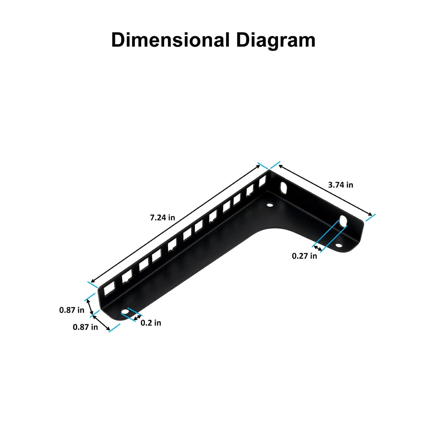 FMUSER 4U Vertical Wall Mount Rack Rails with M6 Rack Mount Screws and Cage Nuts Set for DIY Server and Network Switch Racks