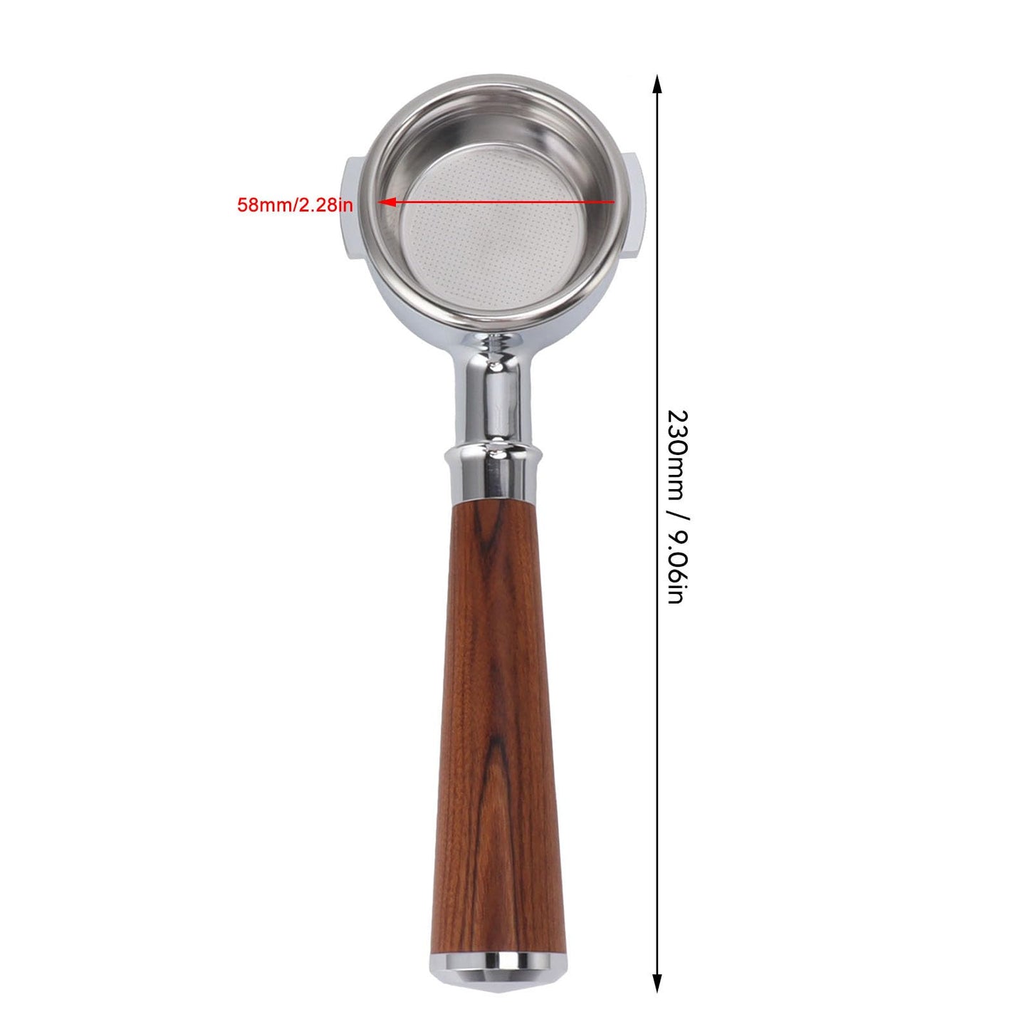 Bottomless Portafilter Ascaso Milesto Em19M2 Crem One Casadio Semremo Cimbali Royal Gemilai Bezzera Gaecm Filter Basket Thailand Rosewood Aluminum Alloy 2 Ears Portafilter