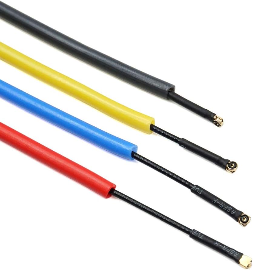 elechawk 12pcs X4R X4RSB Plastic Protection Antenna Tube with Caps for RC Cars FPV Drone Receiver Antenna Frsky XM+