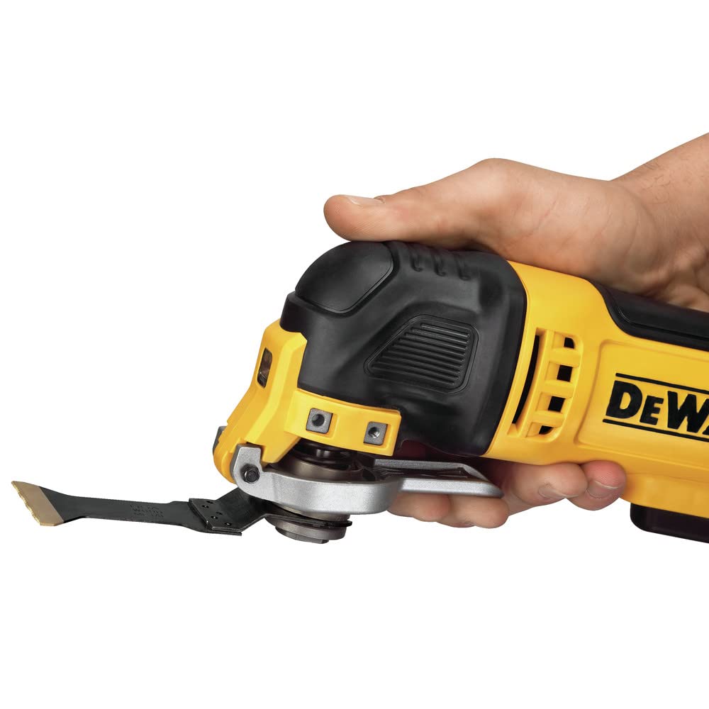 DEWALT Oscillating Tool, 3-Amp, Corded, Includes Wood Blades, Sandpaper and Tool Bag (DWE315K)