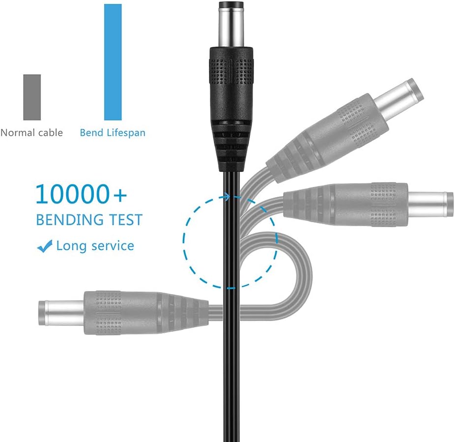TPLTECH 12V N300 N600, Router Power Supply Adapter Replacement for Netgear Motorola/Arris Surfboard WiFi Router