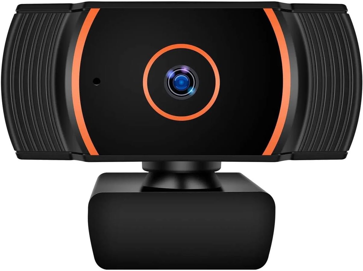 Generic 1080p 360 ZHY1566 HD Webcam with Built-in Microphone - Rotation Pan & Tilt - Attachable Desktop Cam Perfect