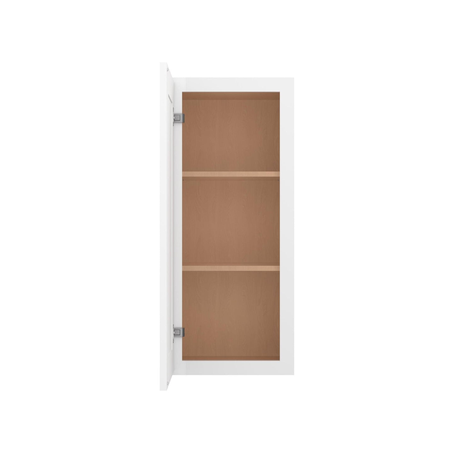 Furinno Shaker Wall Kitchen Cabinet 1-Door-2 Shelves, Ready to Assemble, 12 D x 15 W x 36 H, White