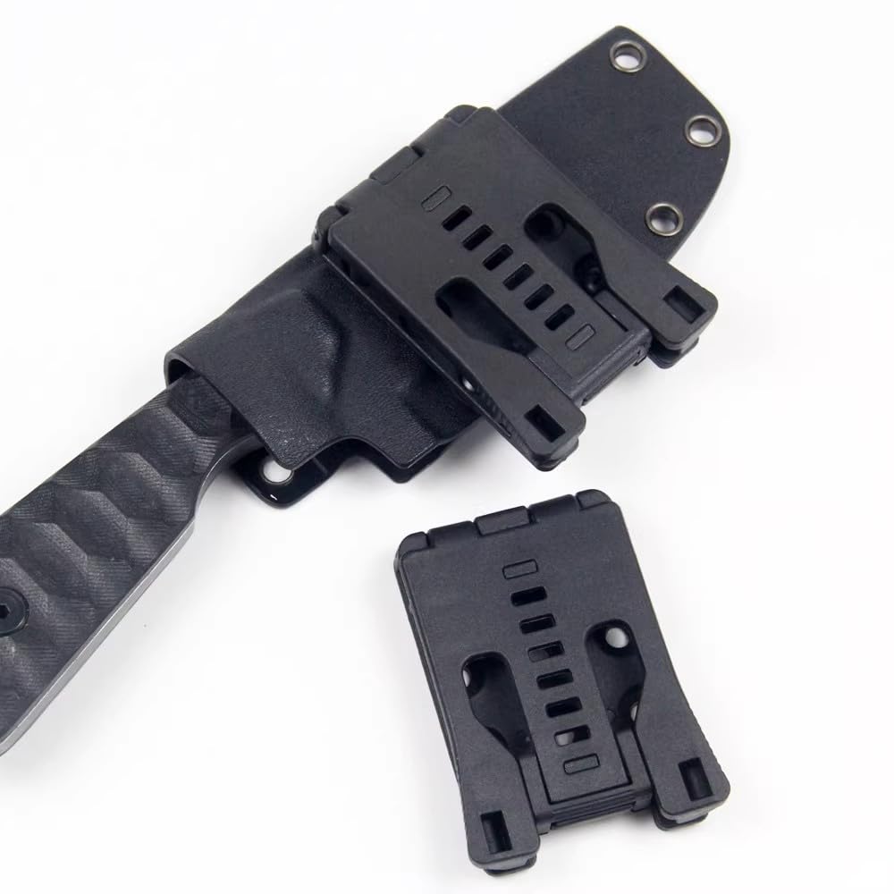 Knife Belt Clips Attachment with Mounting Hardware, Universal Utility for Tactical Sheath, Holsters, Mag Pouches, Magazine Carrier - 2 Packs EDC Carry Belt Clip(New Type#3)