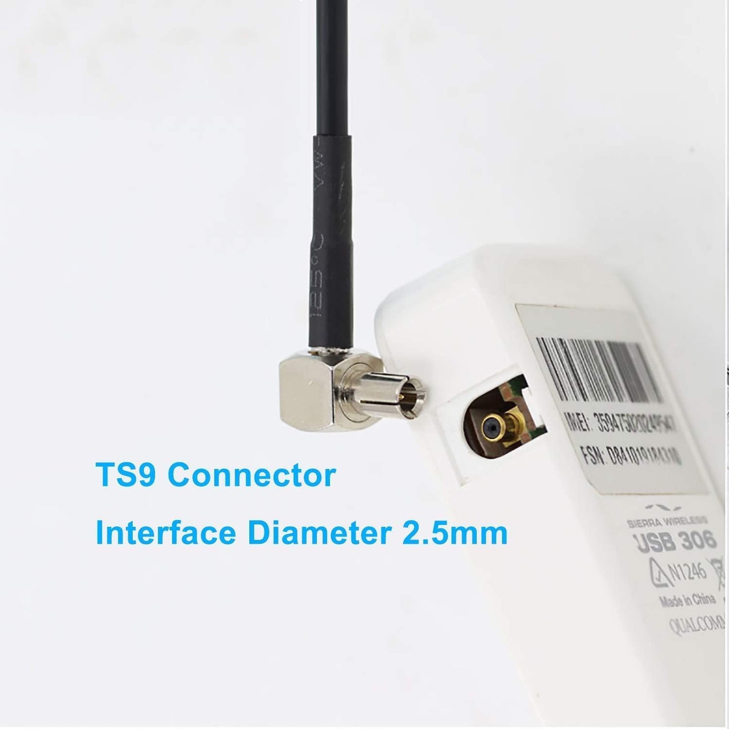 Woostars 4G TS9 4G 2pack LTE Antenna Mini Soft Whip Antenna Compatible with Verizon AT&T T-Mobile Sprint LTE Mobile