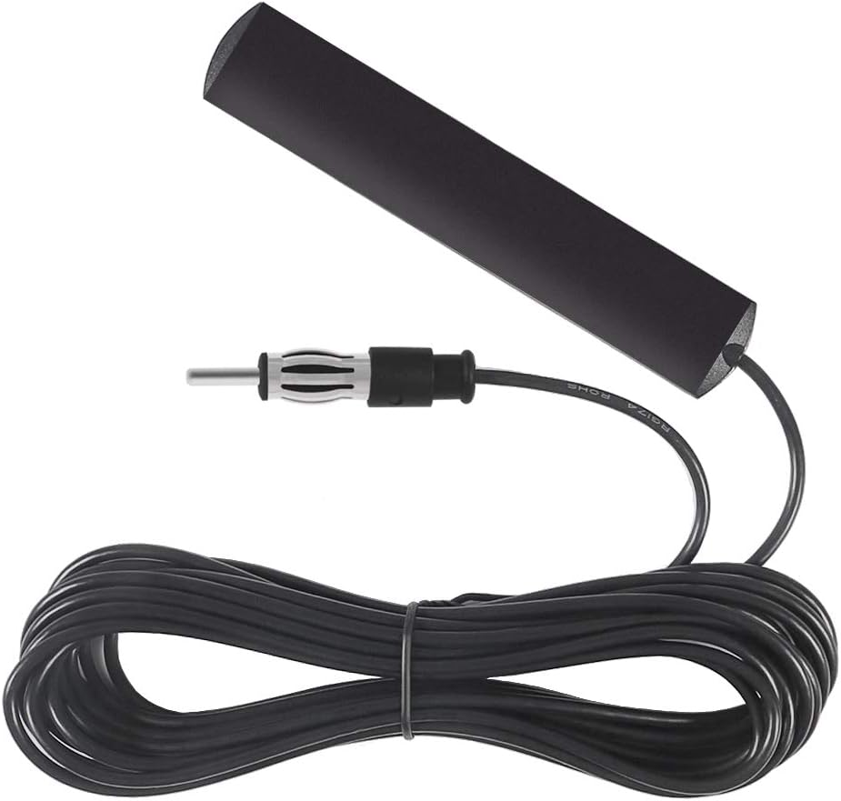 DORHEA Universal Radio Antenna Car Stereo AM FM Hidden Windshield Adhesive Mount Patch Antenna for Vehicle Truck SUV
