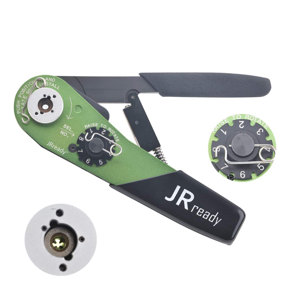 JRready YJQ-W7A M22520/7-01 Series Aerospace Pin/Soc Intermediate Adjustable Indent Crimping Tool 16-28AWG