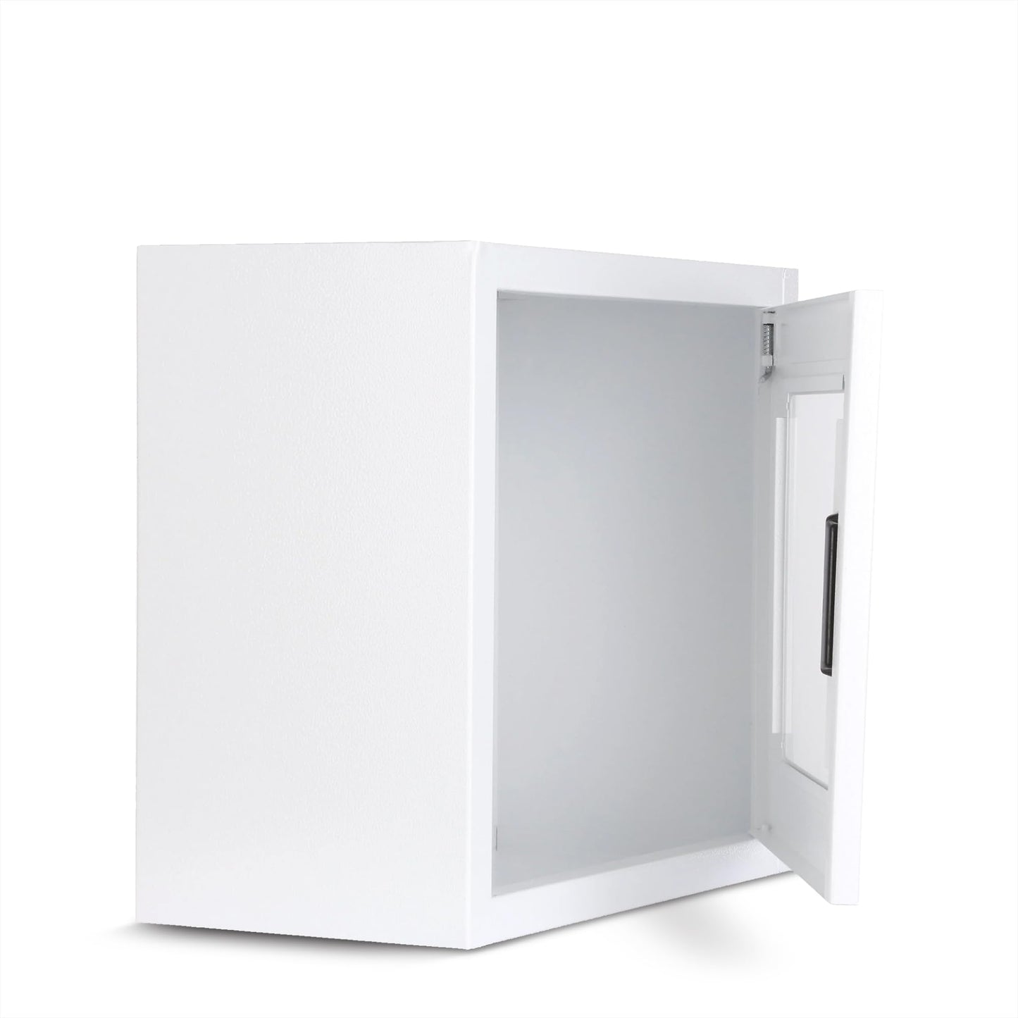 AMERICAN HOSPITAL SUPPLY AED Steel Cabinet, Wall Mount, Non-Alarmed Automated External Defibrillator Storage Cabinet - Large, fits Zoll and Cardiac Science AEDs