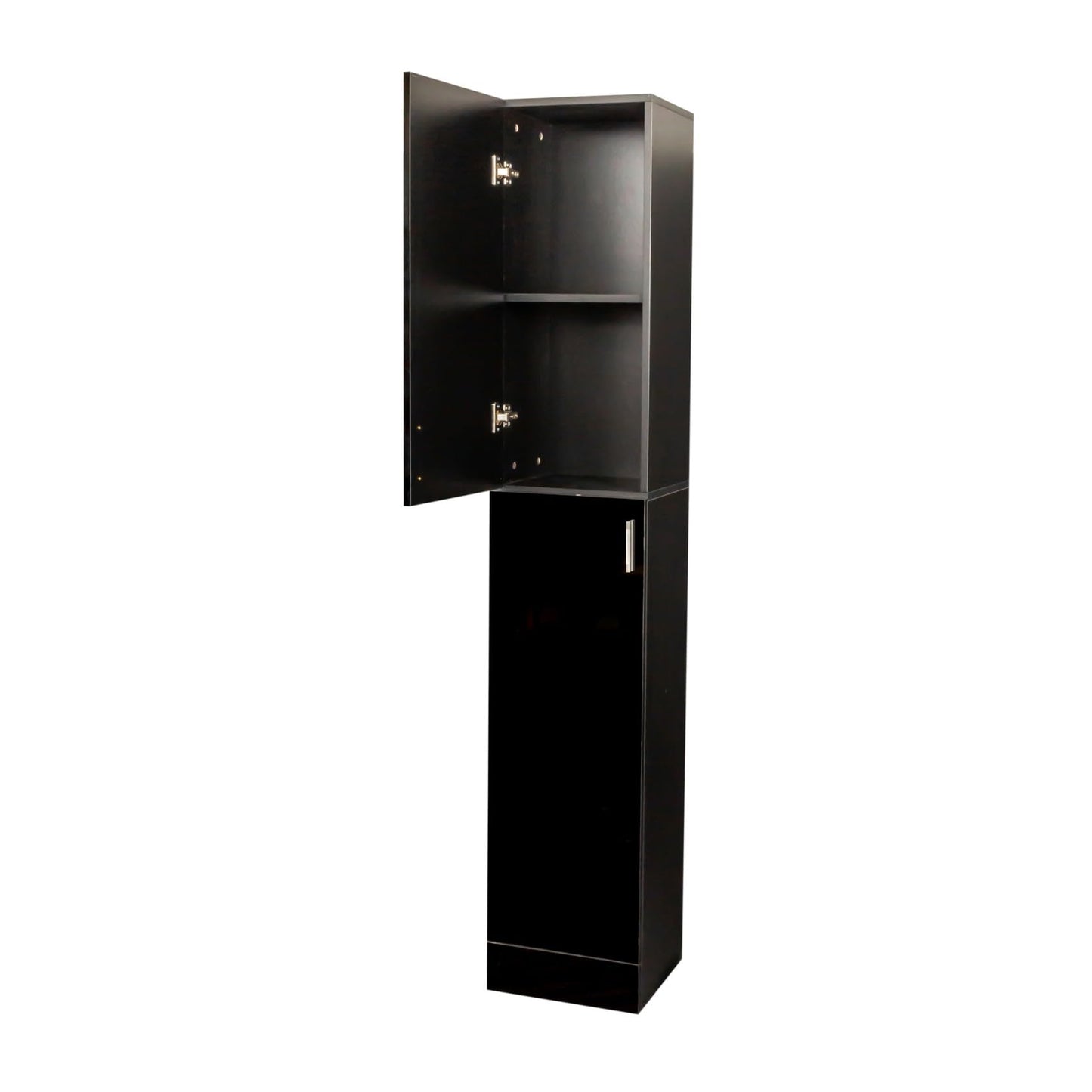 KEIKI Freestanding Slim Tall Storage Cabinet with Shelves, 2 Door, Wooden Narrow Organizer for Kitchen, Dining, Laundry, Living Room, Bathroom, Garage Pantry, Basement and Mudroom Organizing