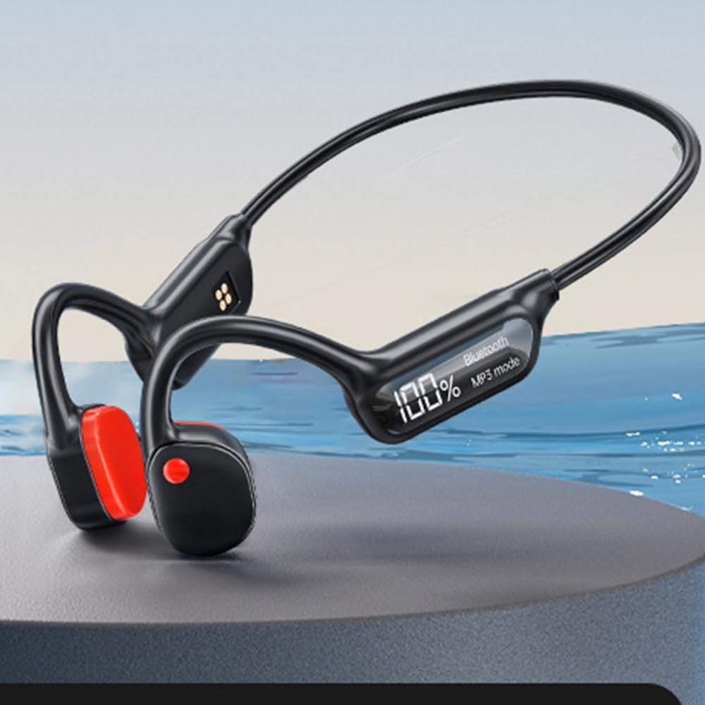 Swimming Headset MP3 32G IP68 Skiing-X10 Headphones Bone Conduction Open Ear Player Built-in Memory Underwater