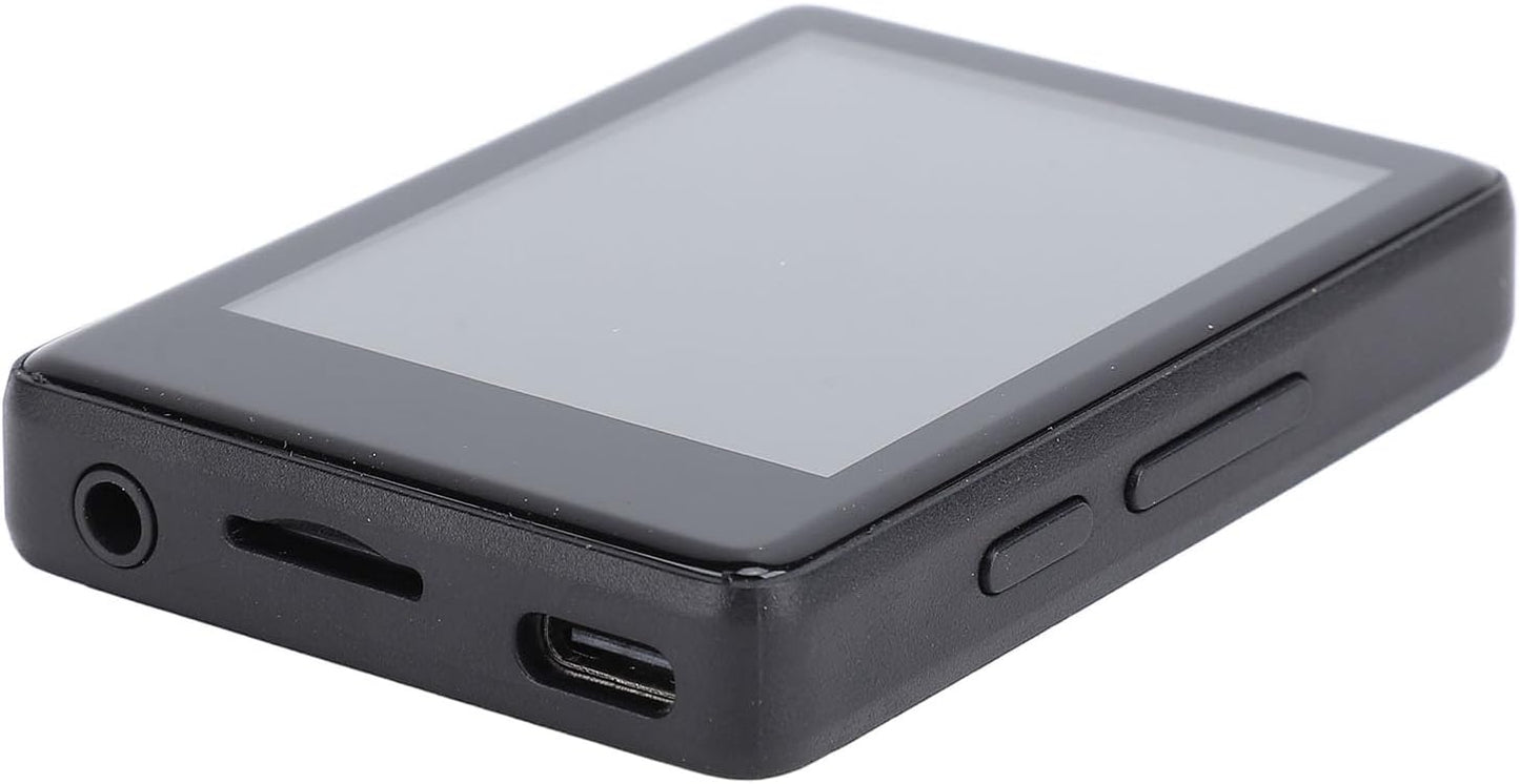 Yoidesu MP3 MP4 2.4in 3.5mm 64GB Player, HD Touch Screen Bluetooth Music Player with Port, Supports Card for Wireless