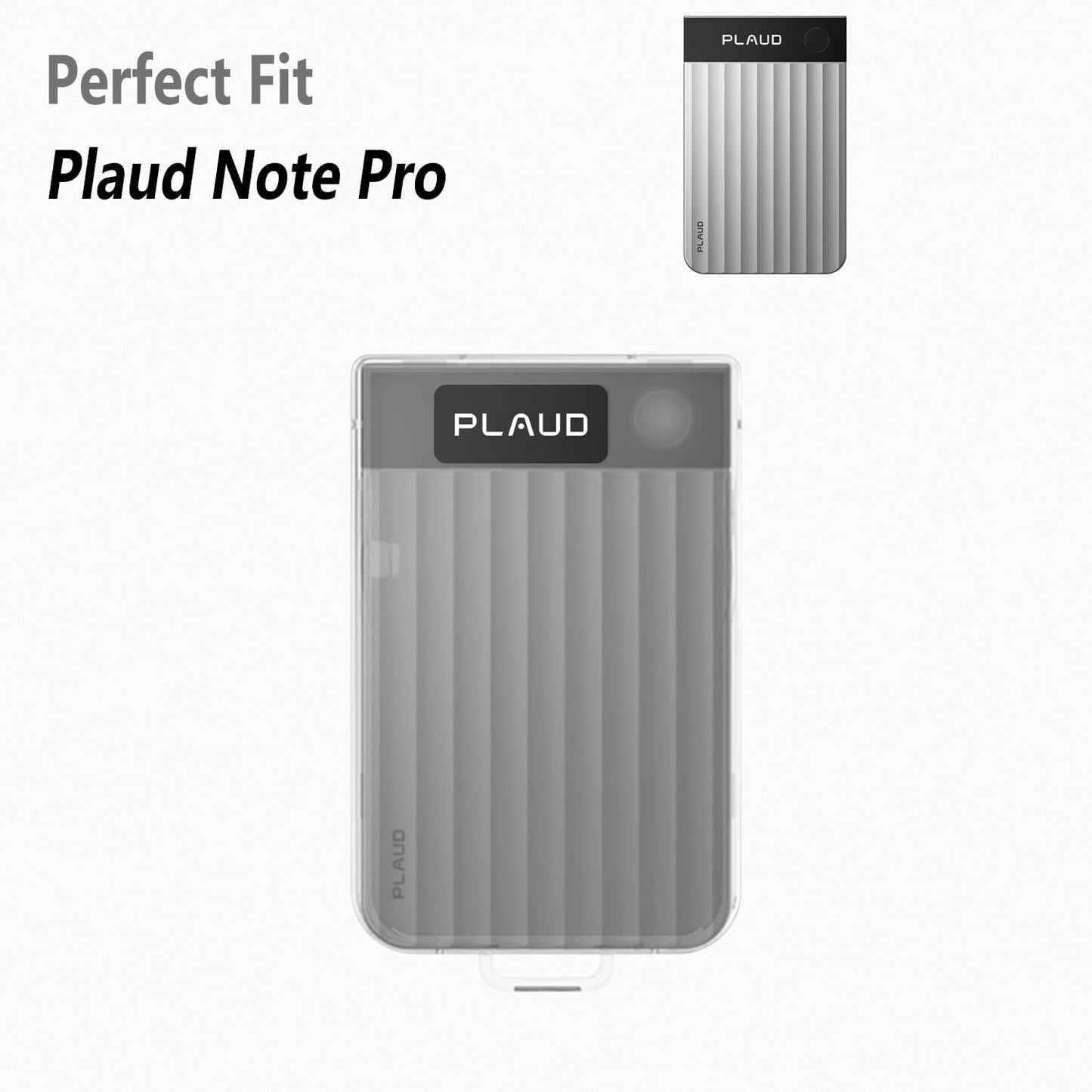 Geiomoo 2025, PC Case for Plaud Note Pro AI Voice Recorder Flexible Scratch Resistant Protective Cover (Clear)