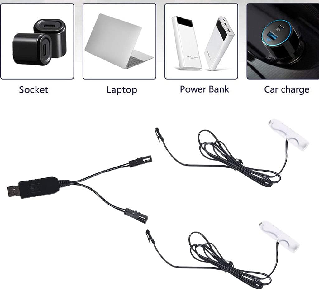 Cherjoury Eliminator,2In1 1-4 Pieces1.5V 3V Battery Aa Battery -Eliminator USB Power Supply Replace Aa Batteries