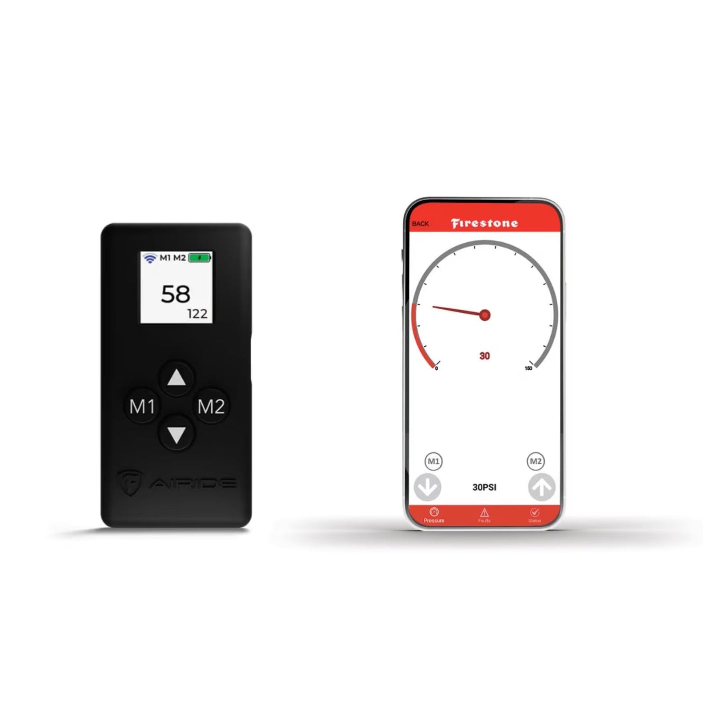 Firestone Airide 2923 Air Command Single Wireless App & Remote Heavy Duty Compressor Kit fits Air Helper Springs (1/4" Tubing) | 150 PSI | Single Path | Easy Installation