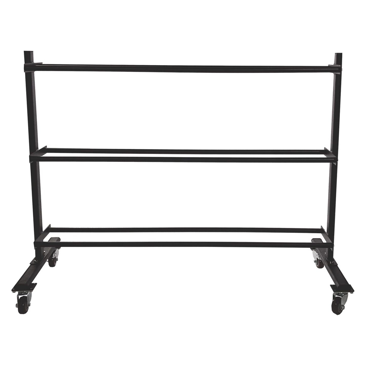 Champion Sports Three Tier Ball Storage Rack with Swivel Caster Wheels