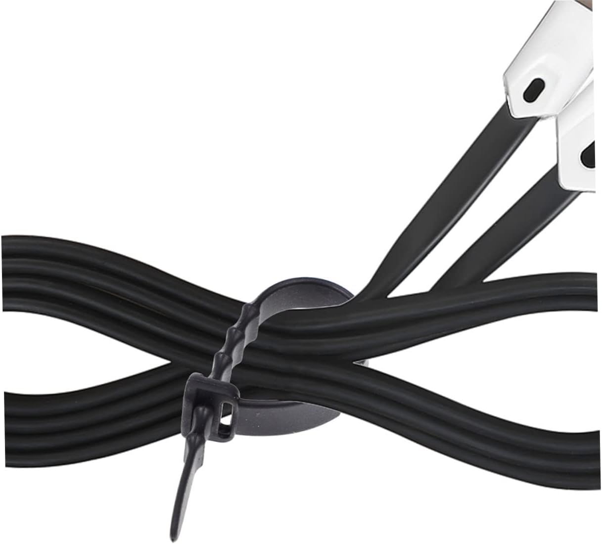 12pcs Silicone Cable Organizer Winder for USB and Headphone Cords Flexible Data Cable Holders for Desk Nightstand
