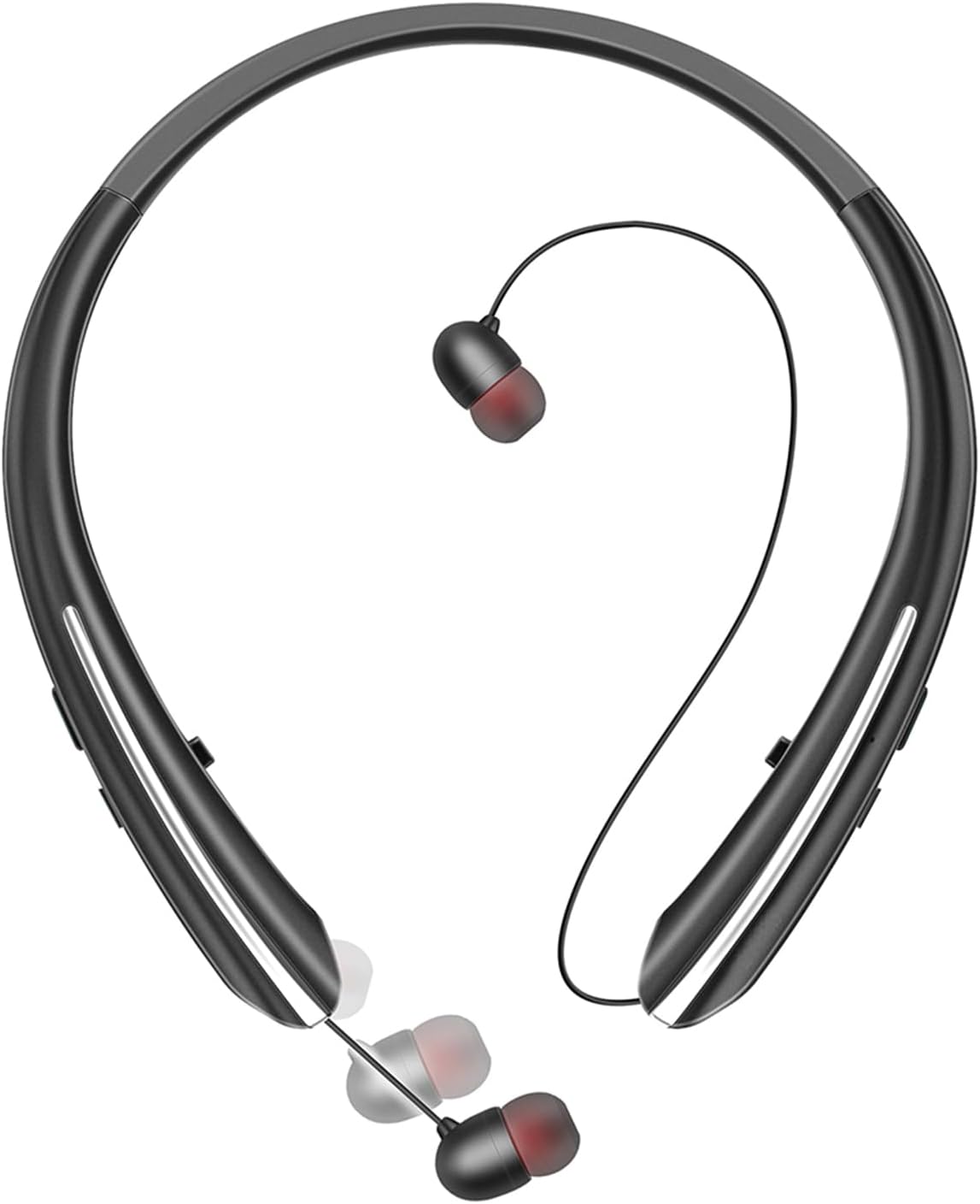 Gardway 5.4 Earbud,CVC8.0 16Hrs Headset Neckband Bluetooth Headphones, Bluetooth Wireless Headphone with Retractable