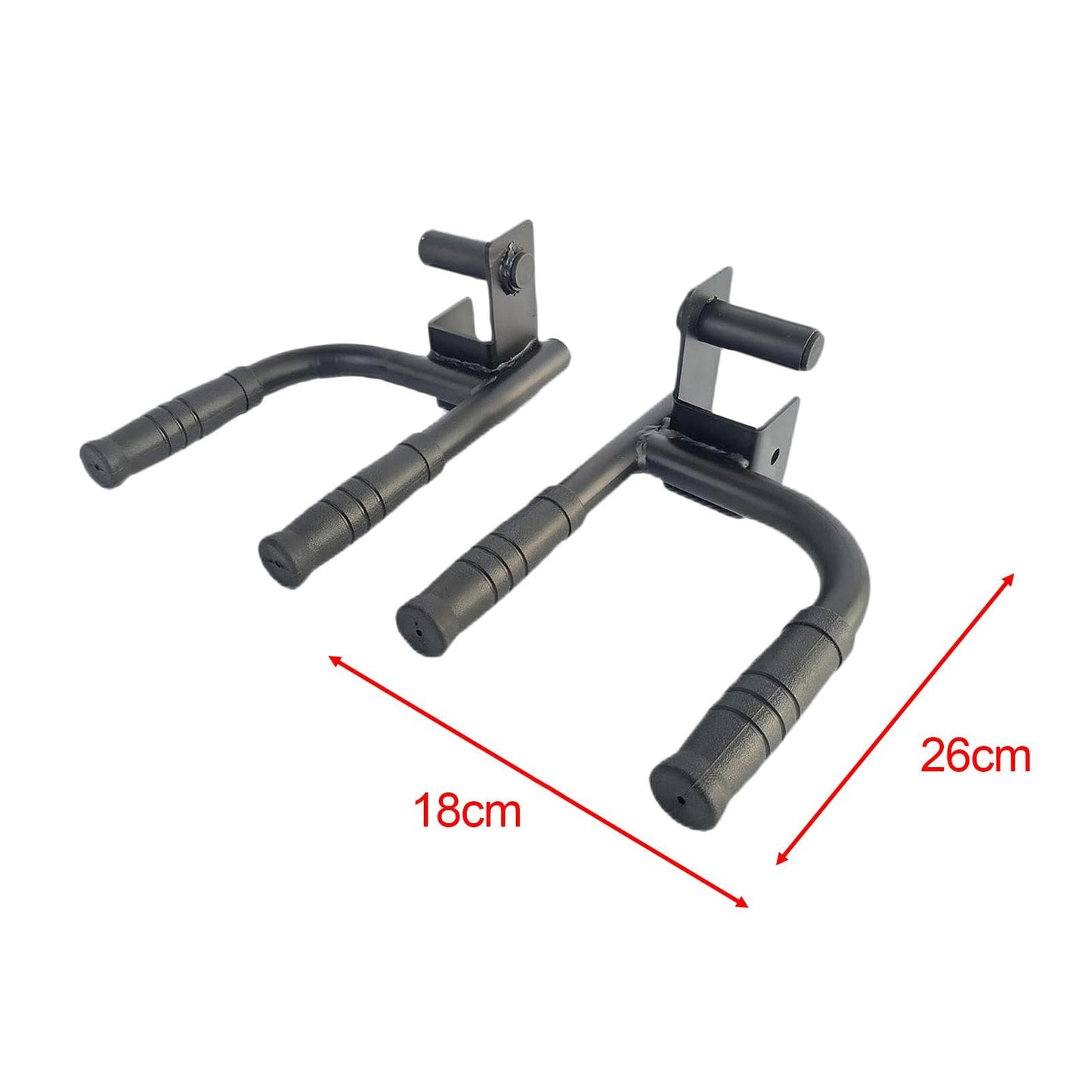 Aosekaa 2X Fitness Dip Bar Attachments for 2" x 2" or 3" x 3" Power Racks, Narrow & Wide Dips Double Handles, Wide Margin