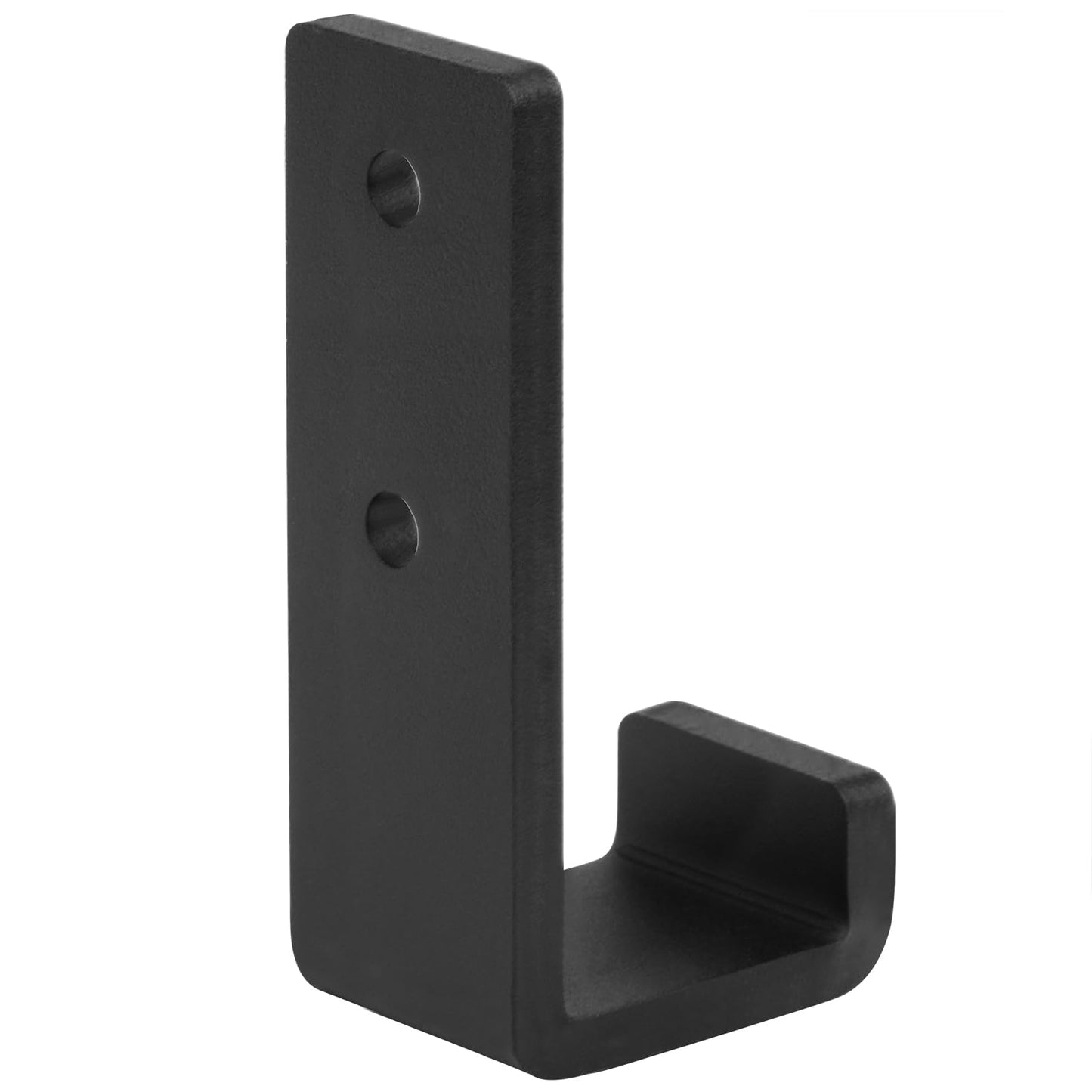 OTTFF 2 Pack 3-3/8" Heavy Duty J Hook, Black Steel Wall Mount Utility Hanger, 330 lbs for Gym Barbell, Garage