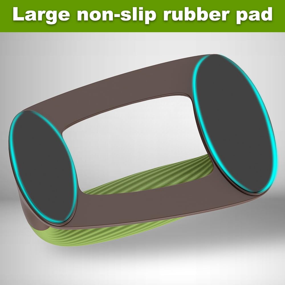 Lifeswell Push Up Bars – Ergonomic Pushup Handles for Floor Strength Training, Non-Slip Push-Up Stands with Soft Grip, Pushups Bars for Home Gym Workout, Olive Green