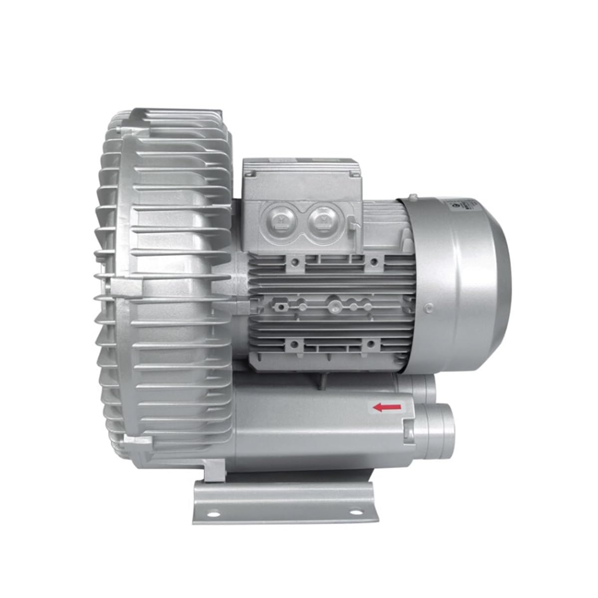 Regenerative Blower 0.5HP/0.74HP/1.49HP 110v Single Phase, Aluminum Alloy High-Pressure Vortex Ring Blower, Industrial Vacuum Pump for Air Blowing(550W/0.74HP)