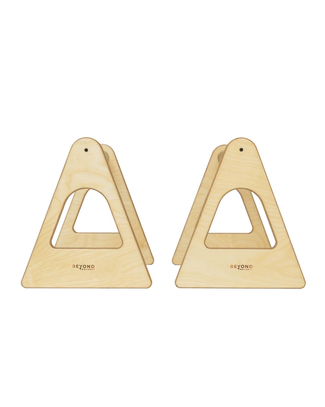 Beyond Balance Wood Parallettes Push-up Bar Dip Station | Handstands Planche Push-ups L-sits Dips Acrobatics (Large)