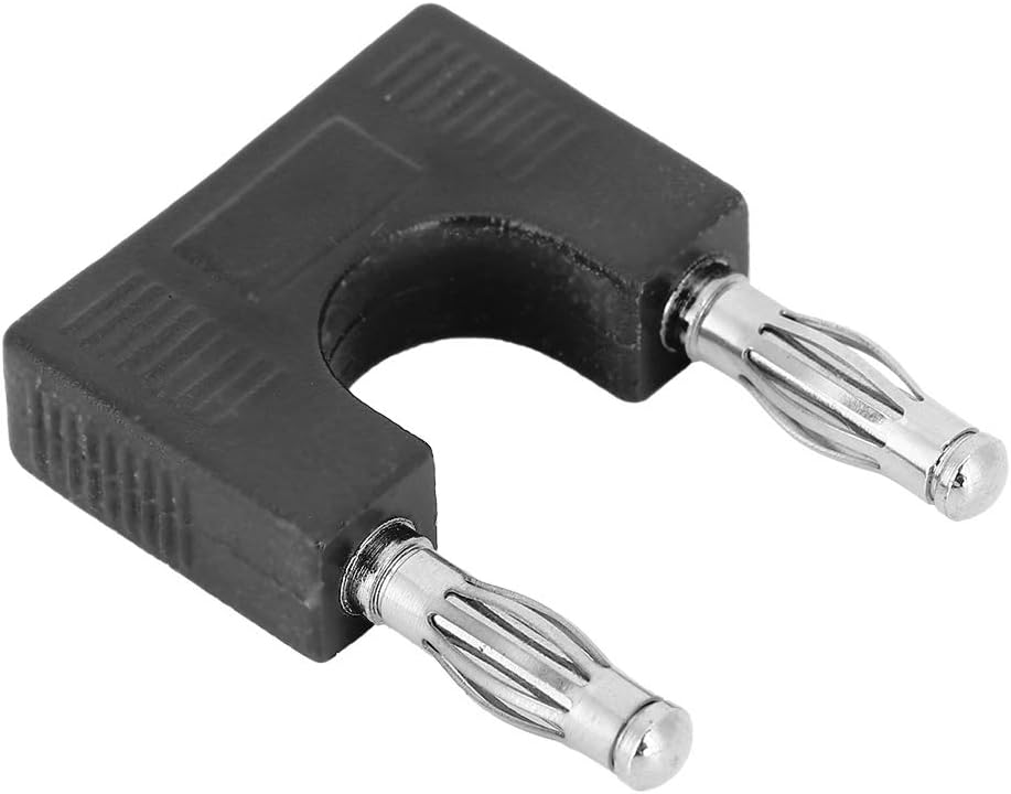 Spryflower 20Pcs 4mm 3mm, Dual Banana Plug, Brass - Proof U - Shaped Audio Adapter Connector for Speaker Cables up