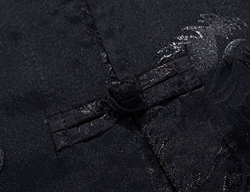 wecotton Tang Suit Men Hanfu Chinese Traditional Clothes Kung Fu Shirt Uniform Long Sleeved Coat Tops and Pants