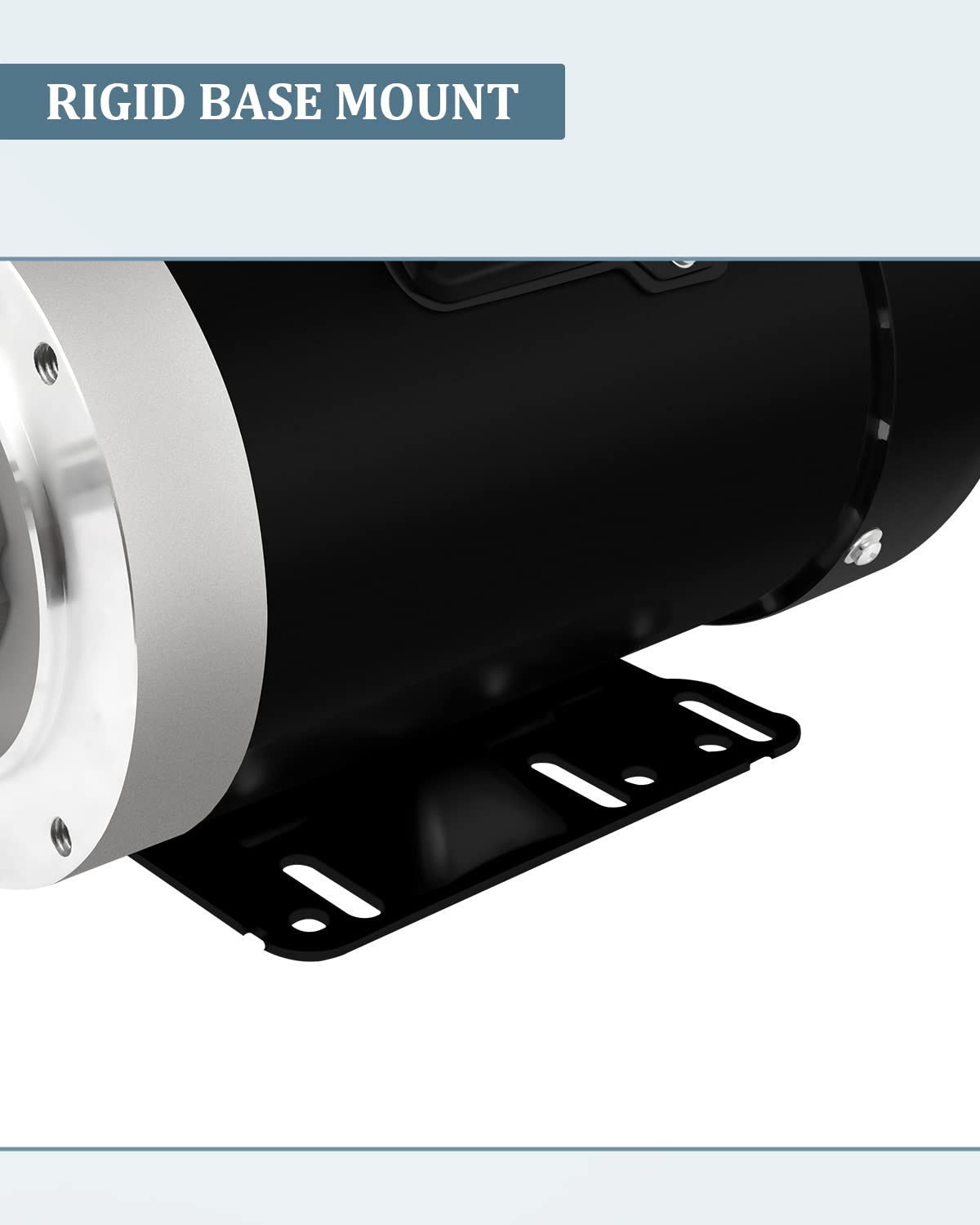 Electric Motor 5HP, Air Compressor Motor, 3450RPM General Purpose Motor, Single Phase Motor 208-230V 56C Frame 5/8"Shaft Diameter 60HZ TEFC