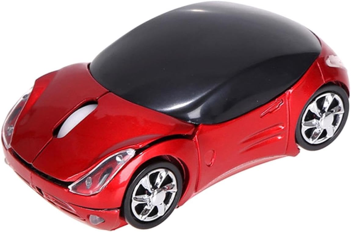 Generic 2.4GHz 1200DPI Car Shaped Wireless Mouse, Cordless Mouse with USB Receiver, Portable Mini Mouses, Car Mouses