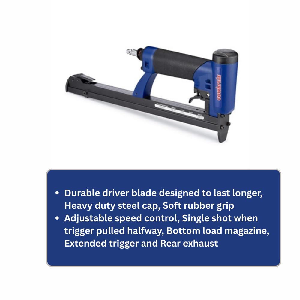 Complete C-7116LMA ProGrade 71 Series Auto-Fire Stapler with Long Magazine for 22 Gauge 3/8" Crown Staples Senco C Type, Accepts 1/4" to 5/8" Staples, Ideal for Upholstery, Furniture Assembly