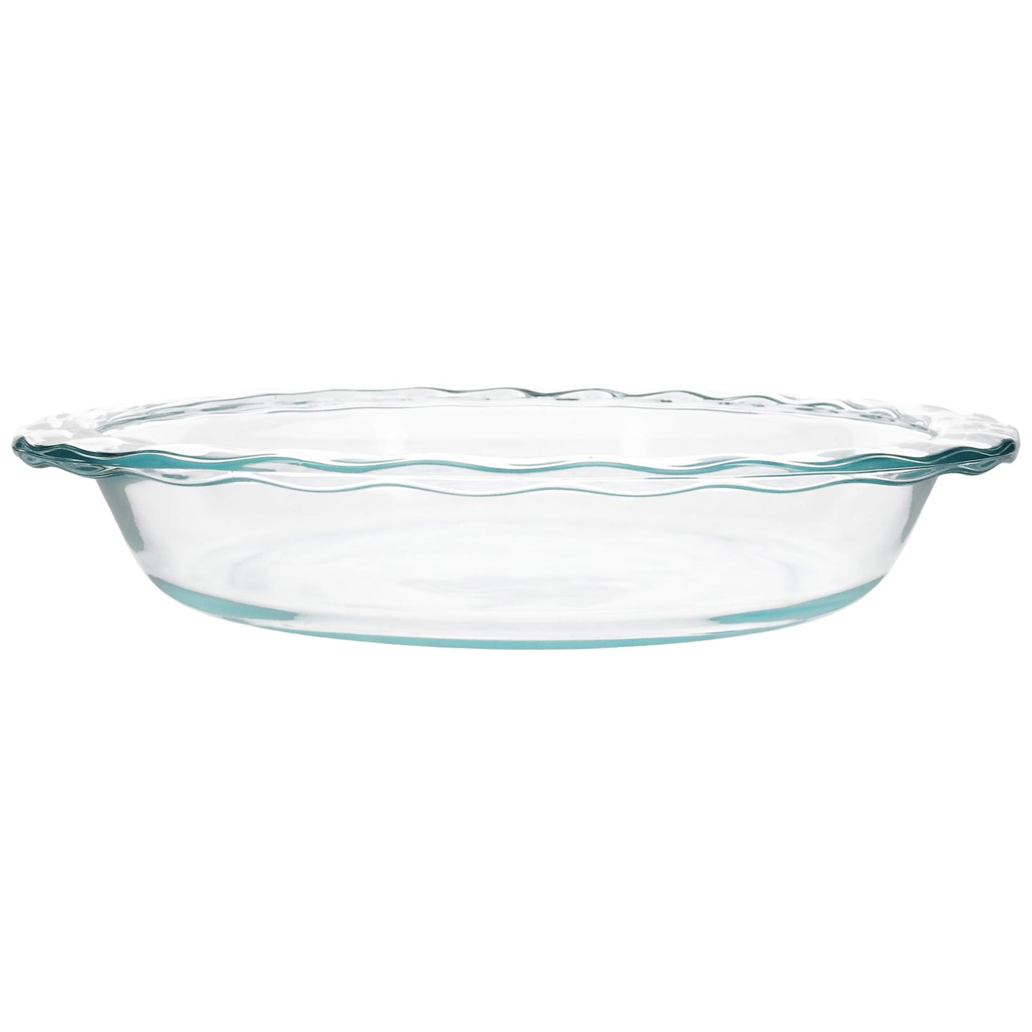 Pyrex C-209 Clear Fluted Rim Glass Pie Plate 9.5 in x 1.6 in (24 cm) - Made in USA