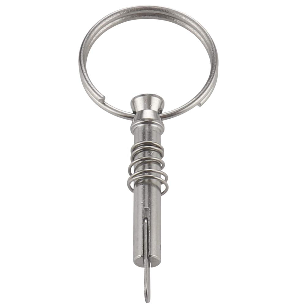2 Pcs Quick Release Pin 1/4" Diameter w/ Drop Cam & Spring, Overall Length 1.5", Usable Length 1",Full 316 Stainless Steel, Bimini Top Pins, Marine Hardware