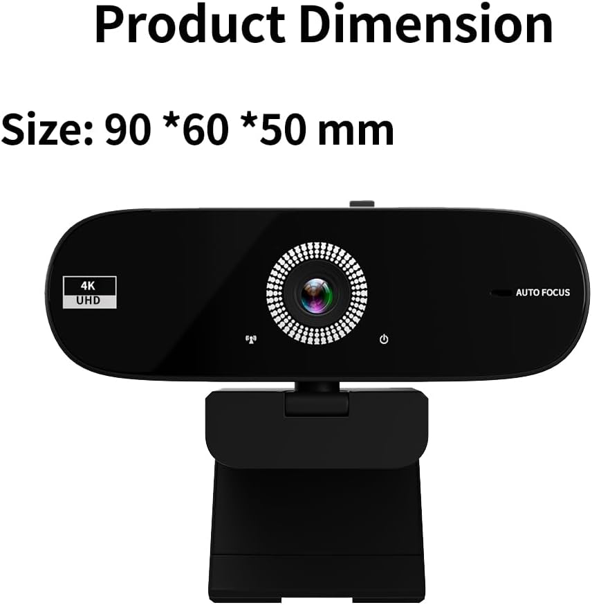 Jinpei (4K) Autofocus Webcam with Privacy Cover